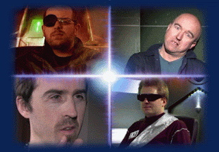 Four stills from the film