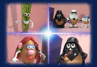 Four stills from the film