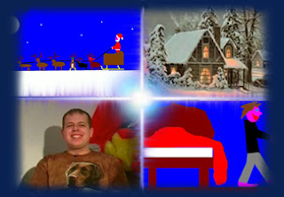 Four stills from the film