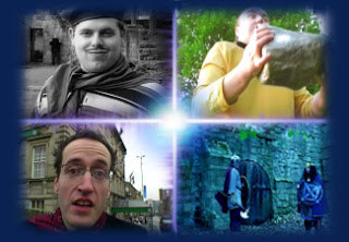 Four stills from the film