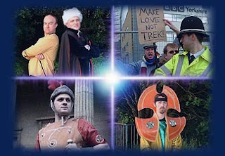 Four stills from the film
